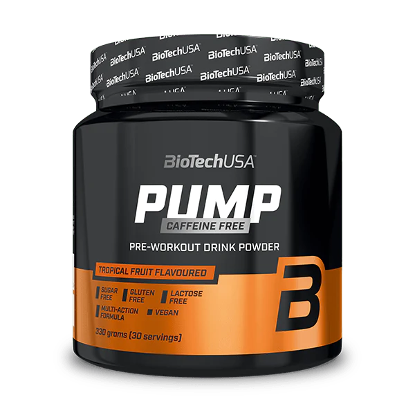 PUMP CAFFEINE FREE - 330G PRE-WORKOUT BioTech USA