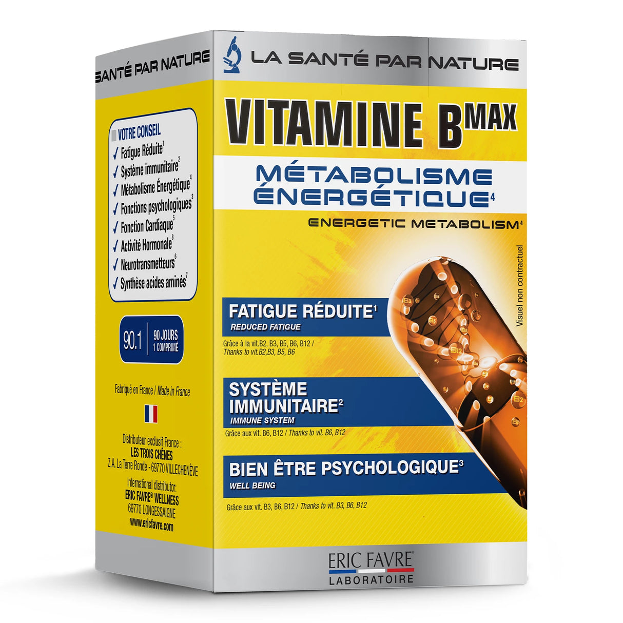 VITAMINE B MAX - 90 COMPRESSE Eric Favre